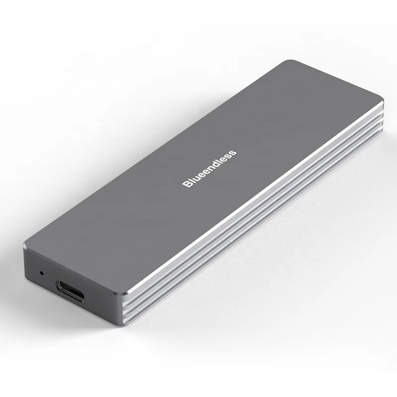 ssd case m.2  silk gray 2 in 1 cable highlight-supported Dual Protocol NGFF PCIE BS-2801SN Aluminum for MP PC Laptops