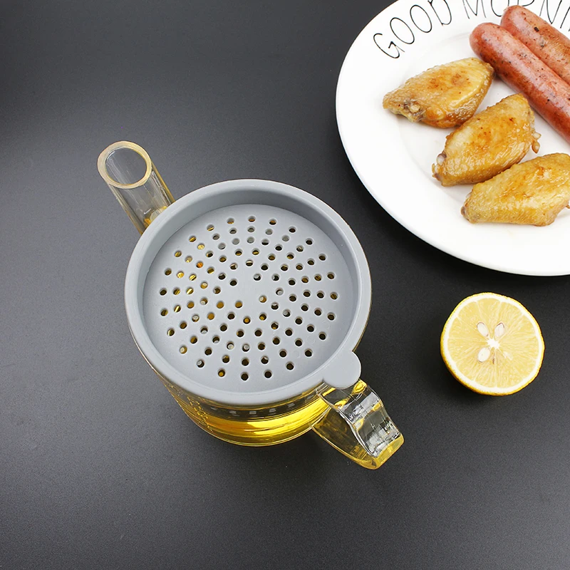 Kitchen Plastic 2 Cup Oil Grease Fat Separator Filter Measuring Cup and Strainer