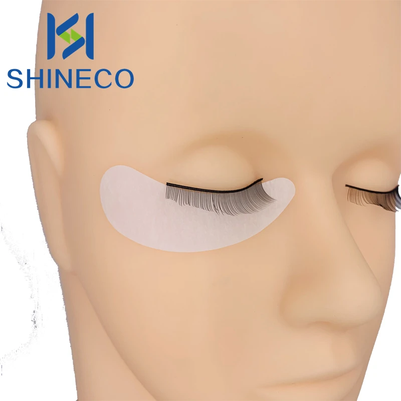 Factory Private logo Self Adhesive  OEM Collagen Gel wet eye pads under eye pads for eyelash extensions Leaf shape
