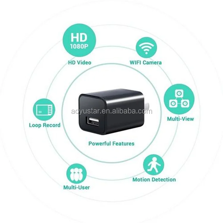 Скрытая шпионская мини-камера с беспроводным разъемом и USB-адаптером 4K Wi-Fi