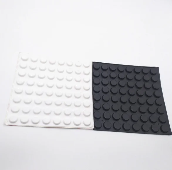 High quality clear bumpers silicone rubber feet with adhesive strip