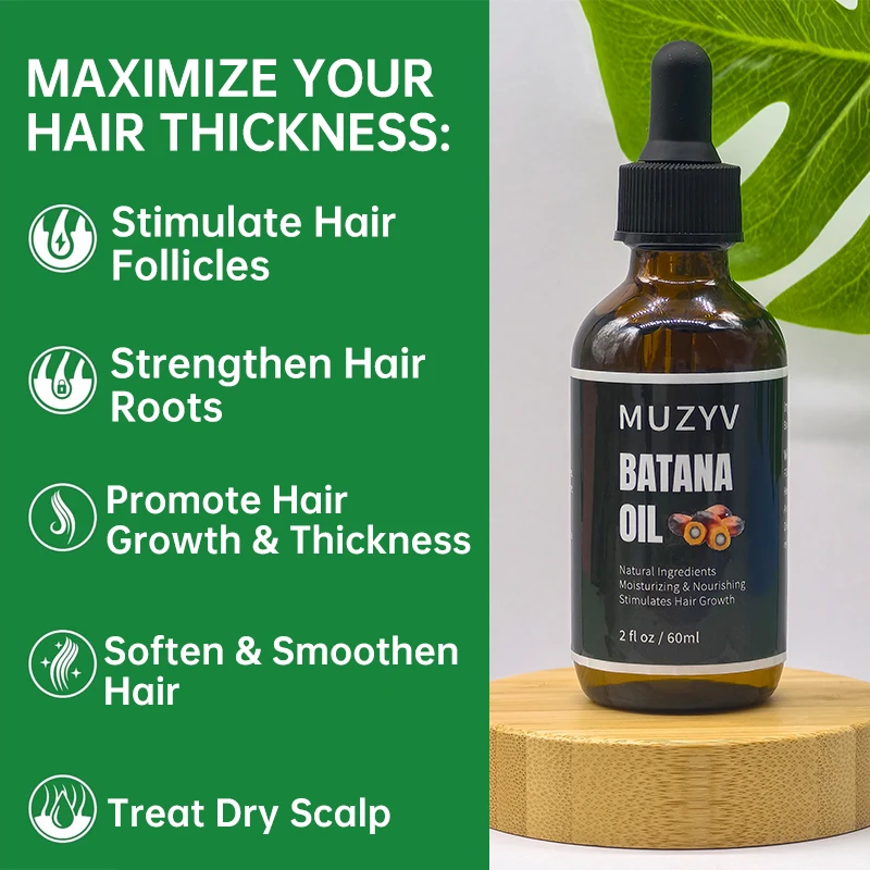 Custom Logo hair care massage oil Hair Loss Repair pure natural raw batana oil for hair