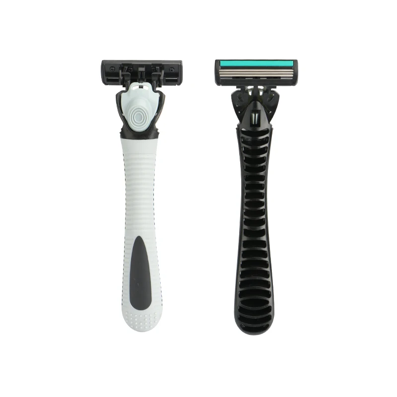 Triple blade 21pcs cartridges women shaver triple blade razor with lubricating strip system razor