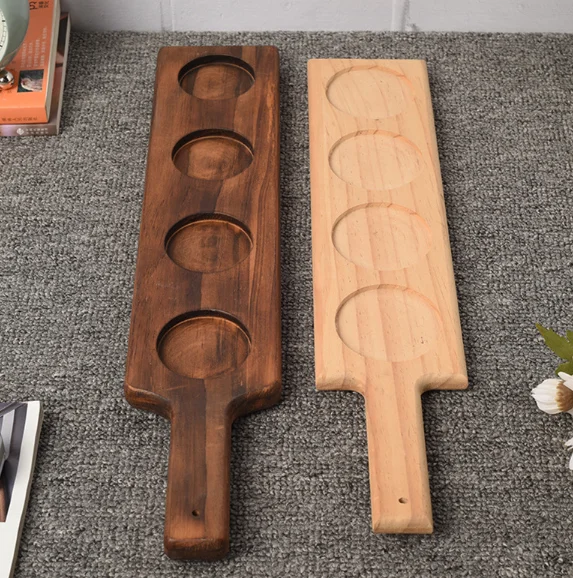 Factory hot sale pub party home beer trays wooden tray tea tray