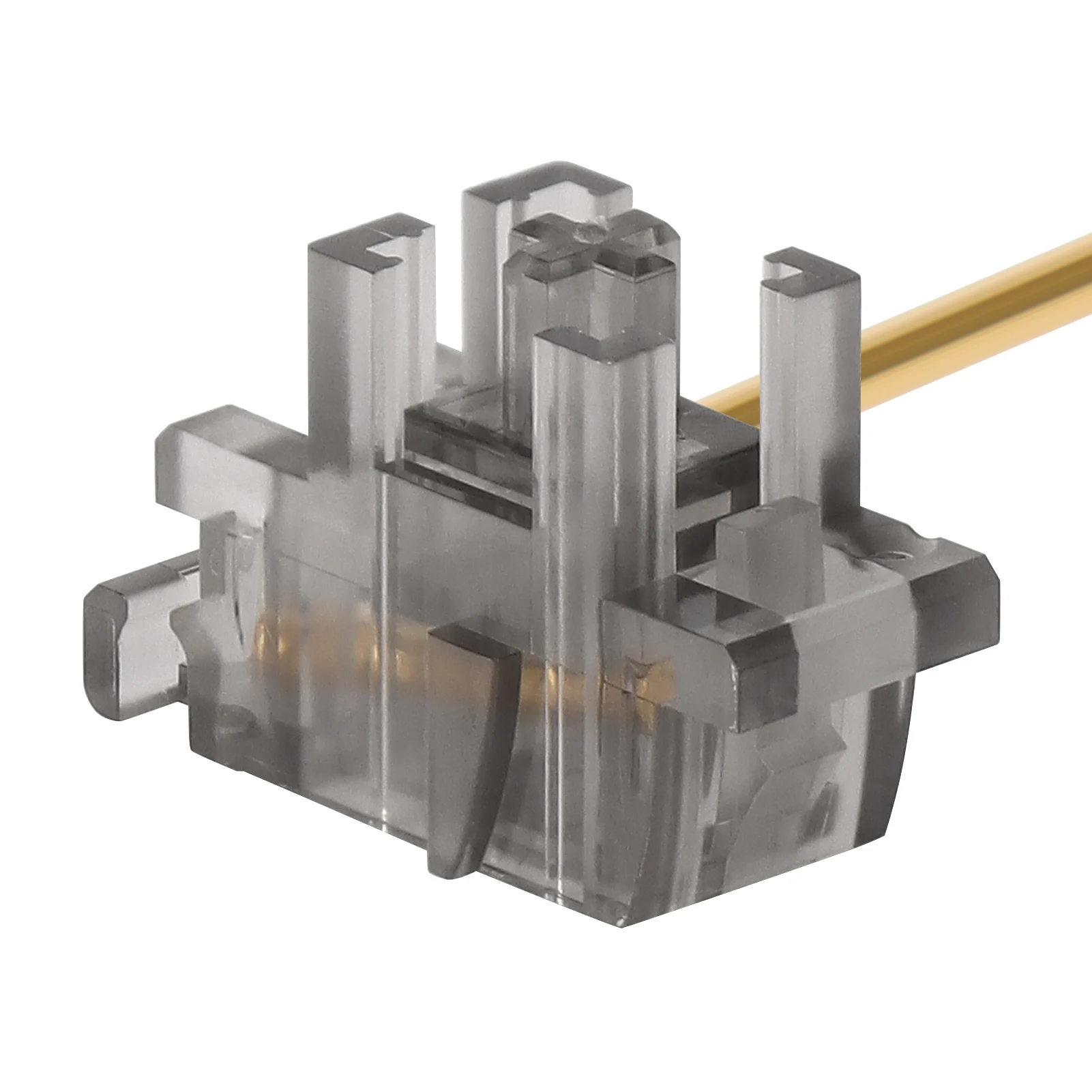 DUROCK Smokey Plate Mount Stabilizers with Gold Plated Wire Plate Mount Stabilizers compatible with Cherry MX