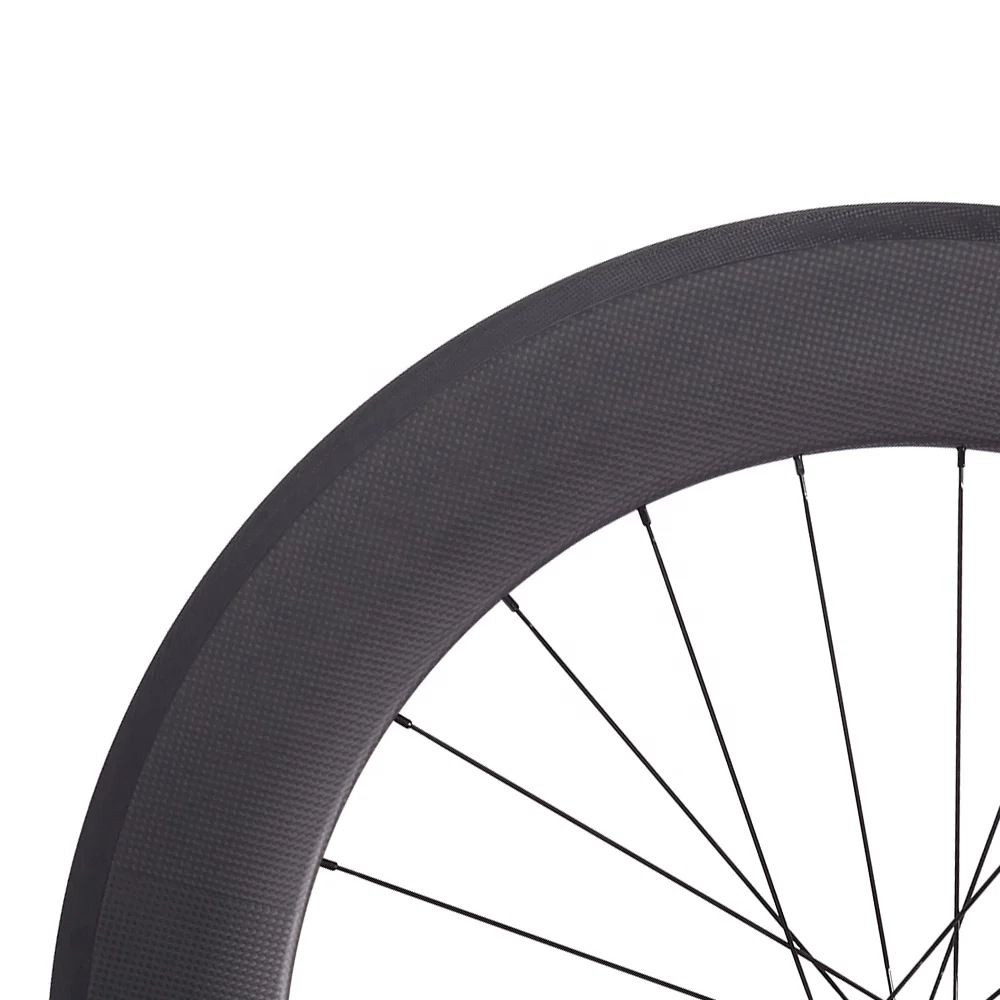 CSC Road bike ultra light carbon wheels 88mm 23mm width Clincher bicycle wheelsets with Powerway R13 hub and Pillar spoke