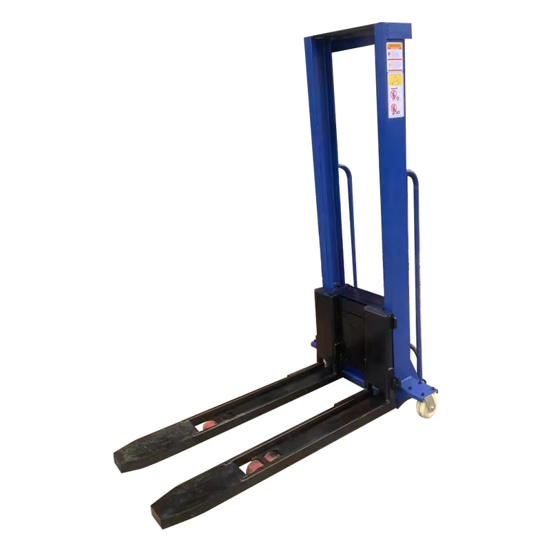 electric Self Lifting Stacker On-board forklift semi electric pallet stacker 500kg