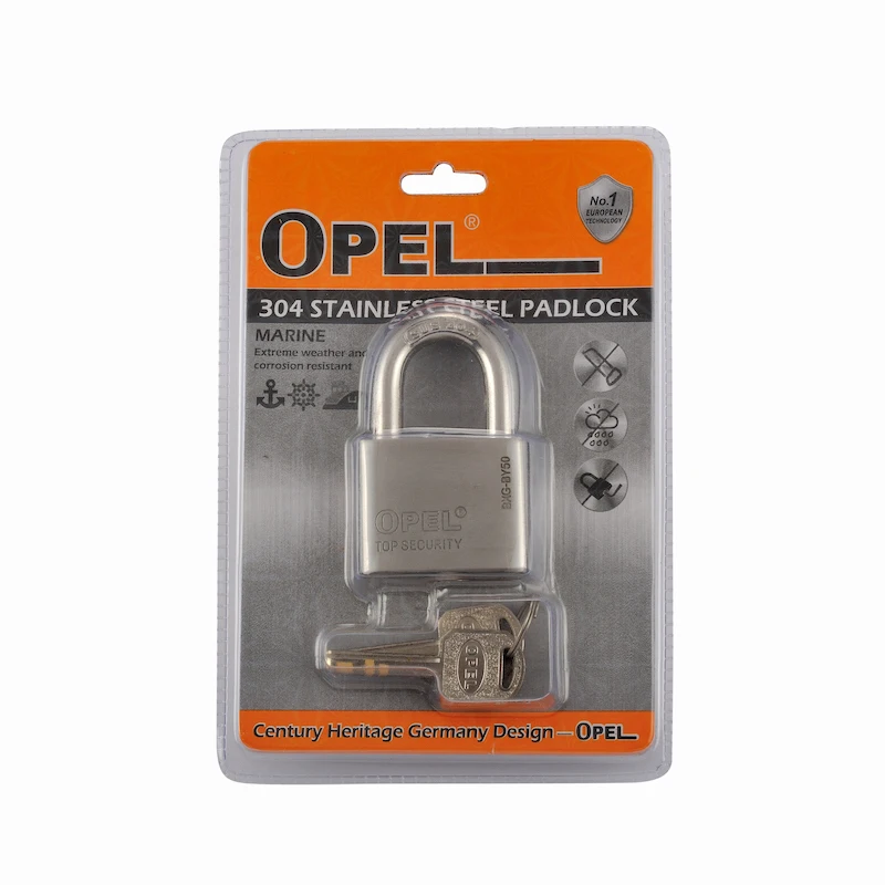 Heavy duty Rekeyable Marine Grade Top security oval shape anti-rust SUS304/316 stainless steel padlock