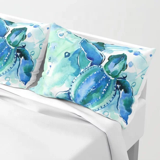 100gsm Custom 3D Printed 100% polyester microfiber fabric for Bedding Pillow Shams