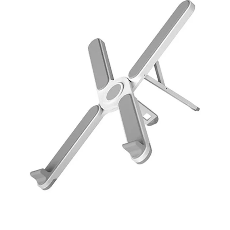 Factory custom color black pink 7 gear adjustable height ABS material plastic laptop mount for office