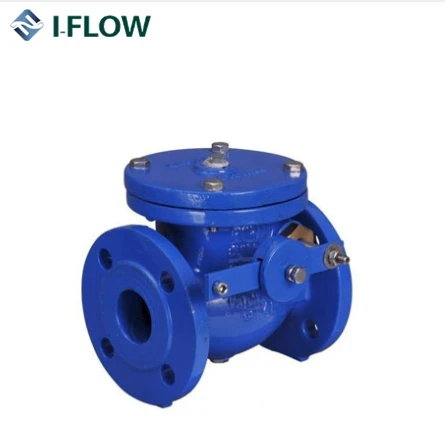 DIN ductile iron weighted flange swing check valve