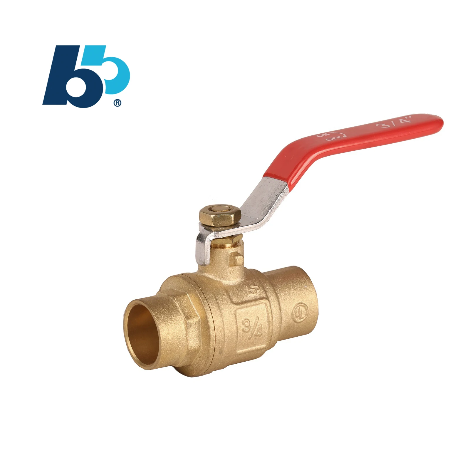 B&H Factory good Price 3/4 inch Rotary Valve nice Price  Lead-Free Brass Ball Valve For Wholesales