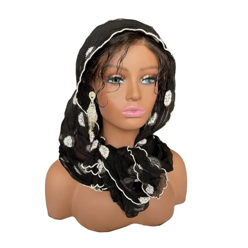 Mannequin Head With Make Up Face and Shoulders Display Manikin Head Bust for Wigs,Makeup,Hats,Sunglasses Beauty Accessories