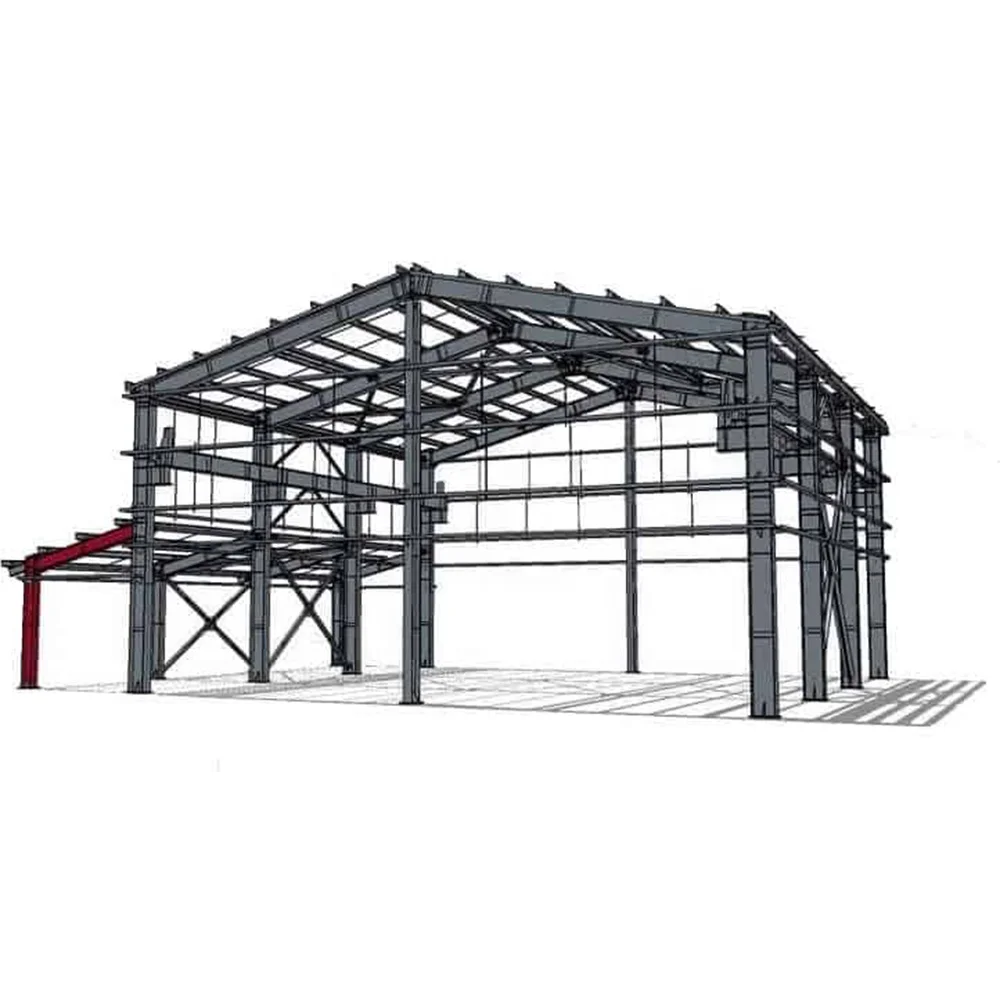 Steel Structure Warehouse Prefabricated Building Factory Q235 S350GD S550GD
