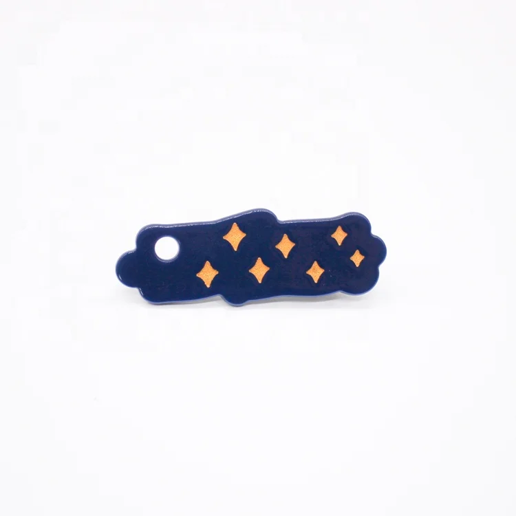 Blue color acrylic hair clips for women accessories fancy starry sky new star hair clip