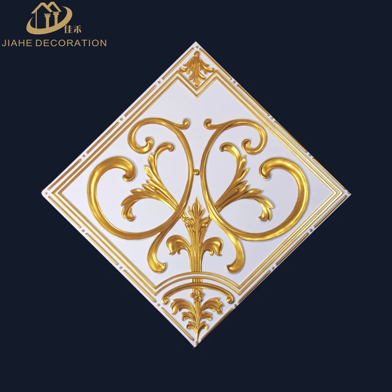 
drop design 3D solid suspended polyurethane foam artistic ceiling style PU ceiling tiles for decor fittings 