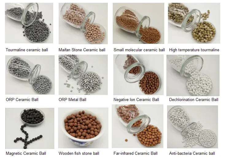 Ceramic bio Small molecule ball for PH water producer