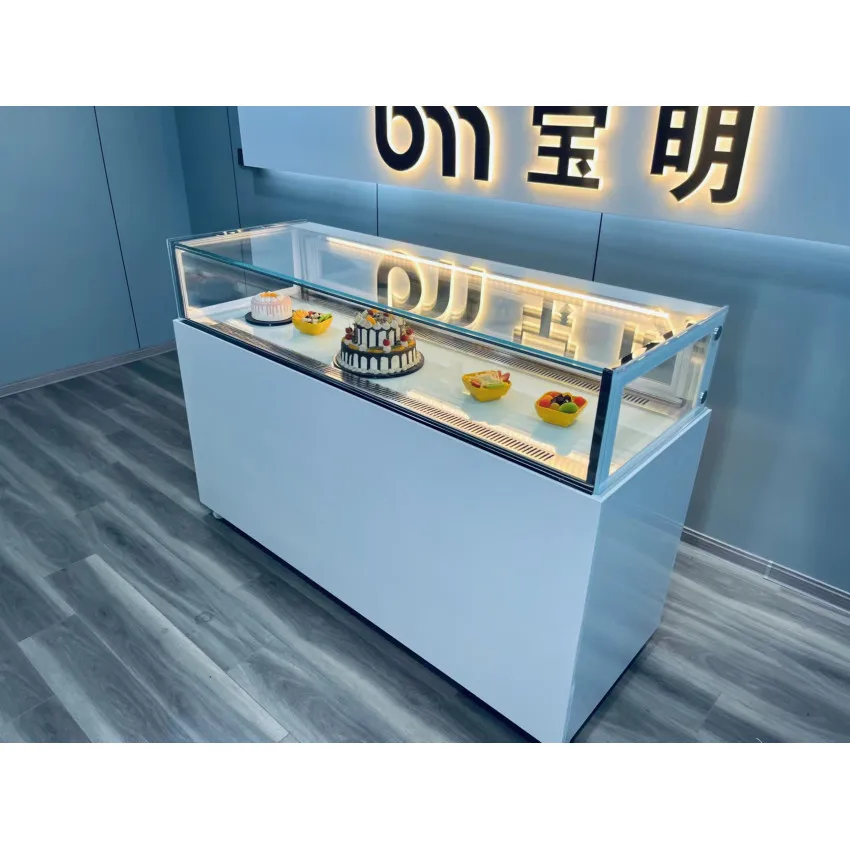 Competitive Prices Commercial  Glass Modern Bakery Refrigerated Cake Display Showcases Display Cabinet cake chiller display