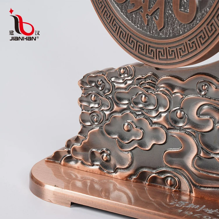 New Design Coin Shape Aluminum Ornaments For Home Decor