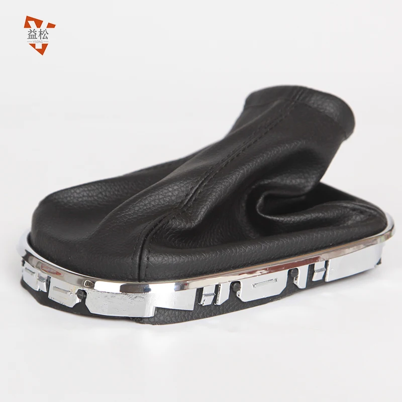 Manufacture auto parts car accessories gear shift leather black car gear shift dust cover fit for Chevrolet Cruze