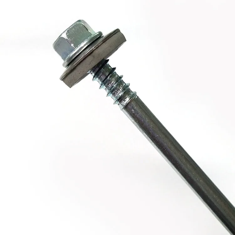 Roofing Screw Fasteners Manufacturers Metal Roofing Screws With Rubber Hex Washer Head Self Tapping Roofing Screws