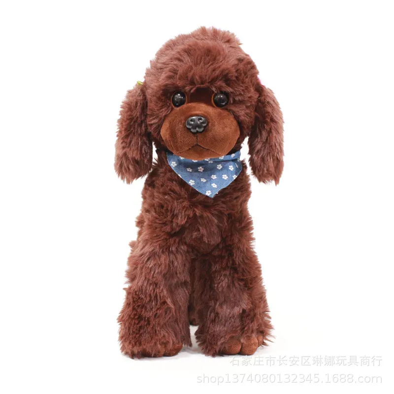 Custom plush toy dogs simulation lifelike puppy plush doll realistic dog pet walking plushies Shiba teddy dog poodle DIY tag