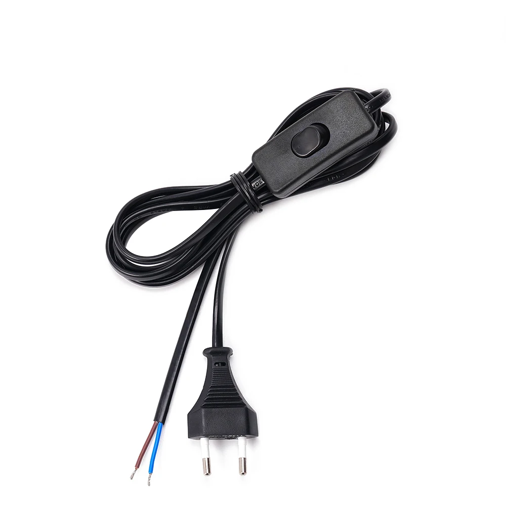 Wholesale EU Standard 2 Pin Power Cord Plug With 303 Switch