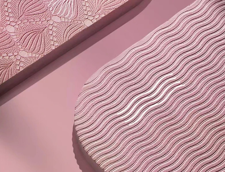 Pink sweat absorption PU thick yoga mat for children crawling fitness dance mat manufacturers wholesale oversized