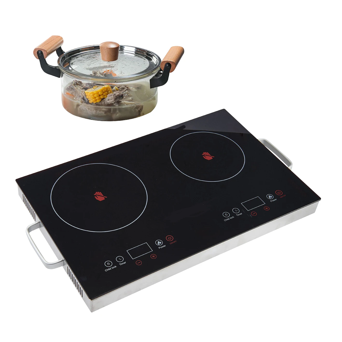 Portable electric double hot plant digital control cooktops small kitchen applicates infrared ceramic cooker stove