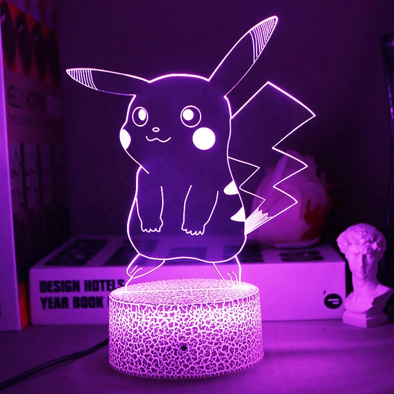 Promotional Gifts Creative Anime Lamparas Acrylic Table Desk 3D Photo Custom Kids Child Sleep Baby Night Light