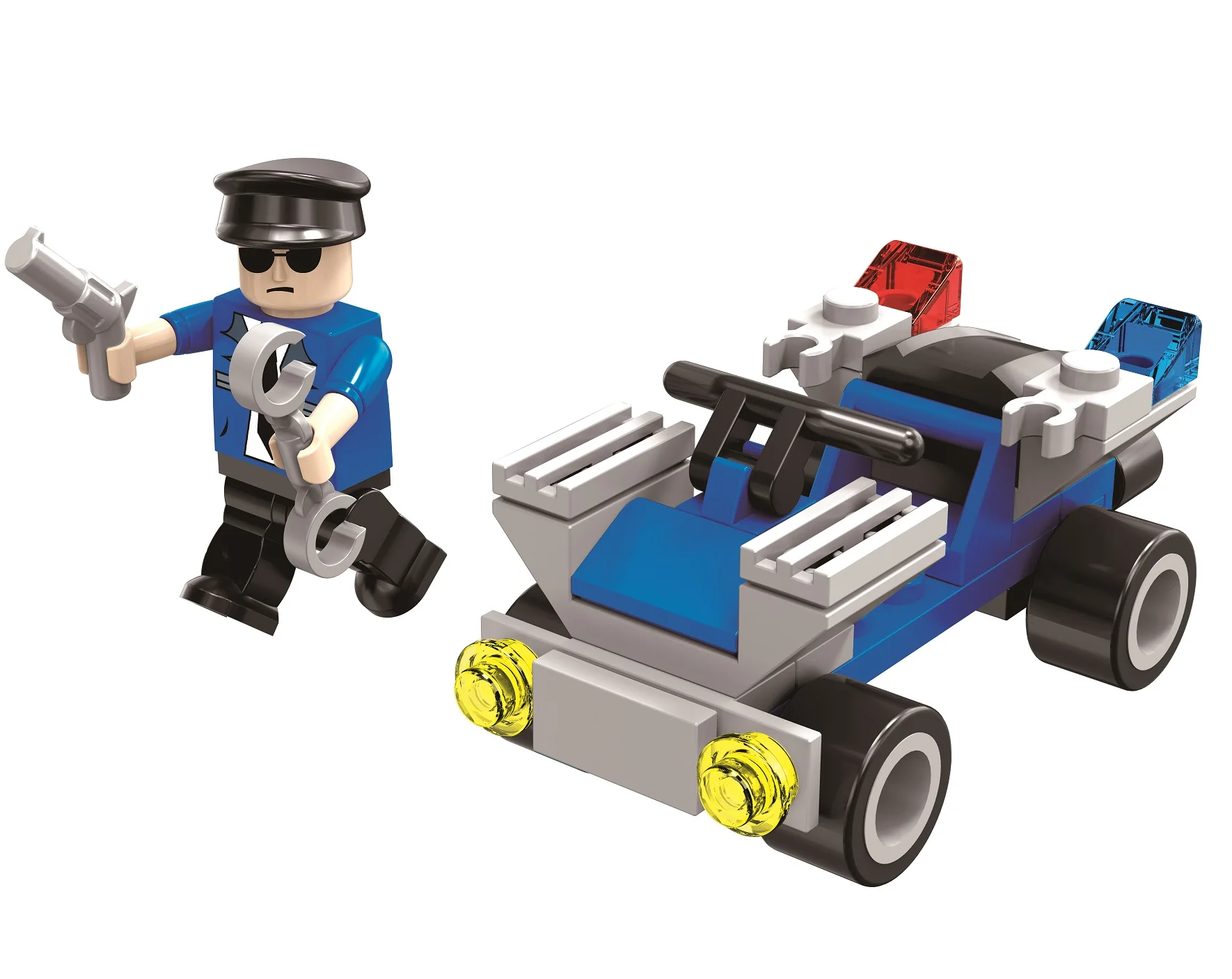 
Обучающие пластиковые полицейские строительные блоки, совместимые с Lego игрушки для детей  (62401709289)