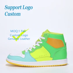 Custom Logo Unisex Brand Shoes Sneakers High Quality Genuine Leather Dunkes Air Af Custom Shoe