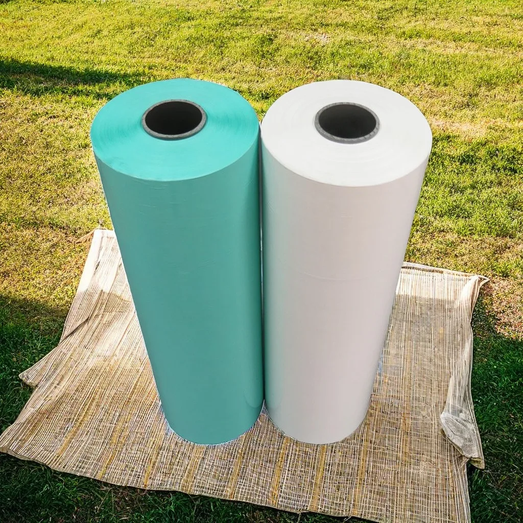 5 layer plastic black/green 750mm 20mic bail 350mm 360mm bale wrap silage silos film plastic roll