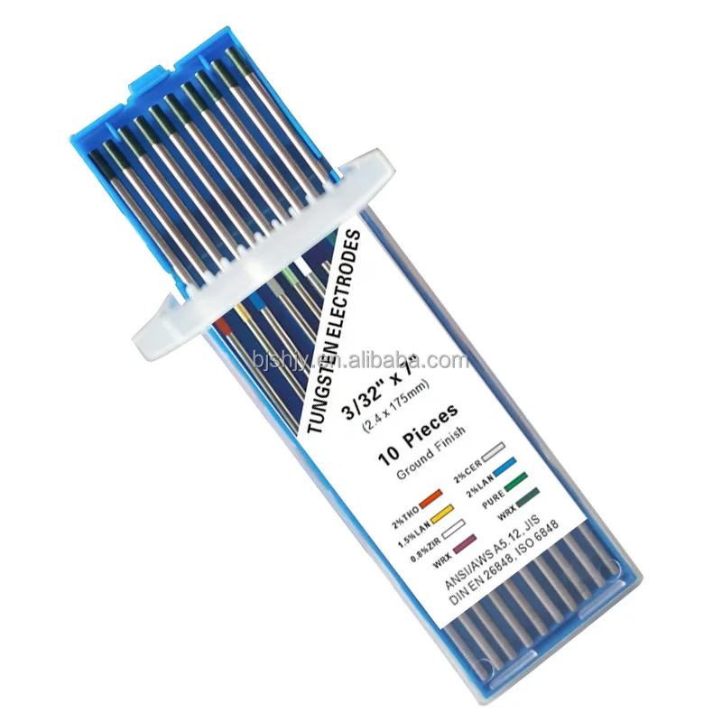 hot sale 3.2mm pure tungsten welding electrodes 2.4x175 tungsten electrode for aluminium