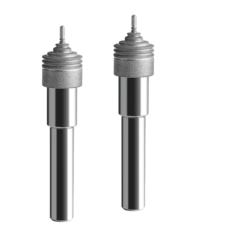 Electroplated emery grinding head wear resistant glass grinding bur good price diamond grinding burs