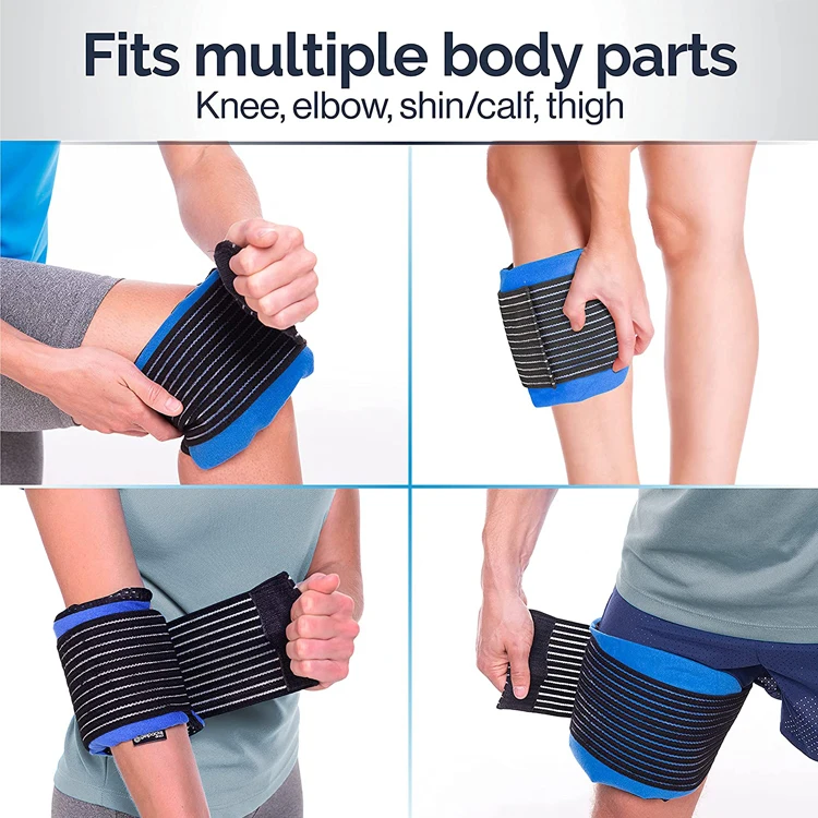 Health Care Products Reusable Hot and Cold Pack Knee Gel Ice Pack with Strap