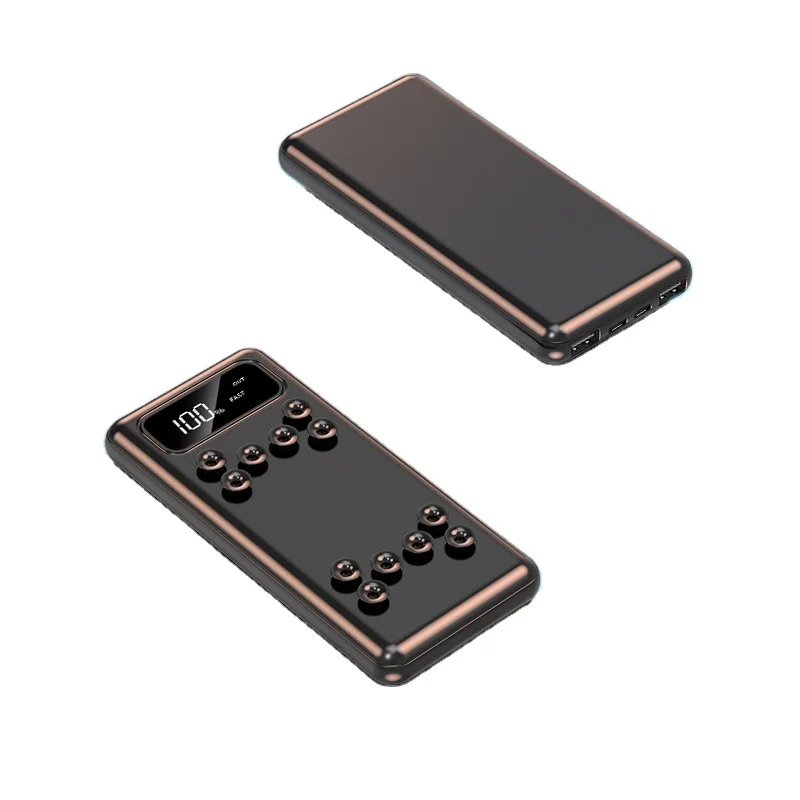 PD22.5W super fast charging mobile power supply Sucker wireless charging piano lacquer Led display Charging treasure 10000mAh