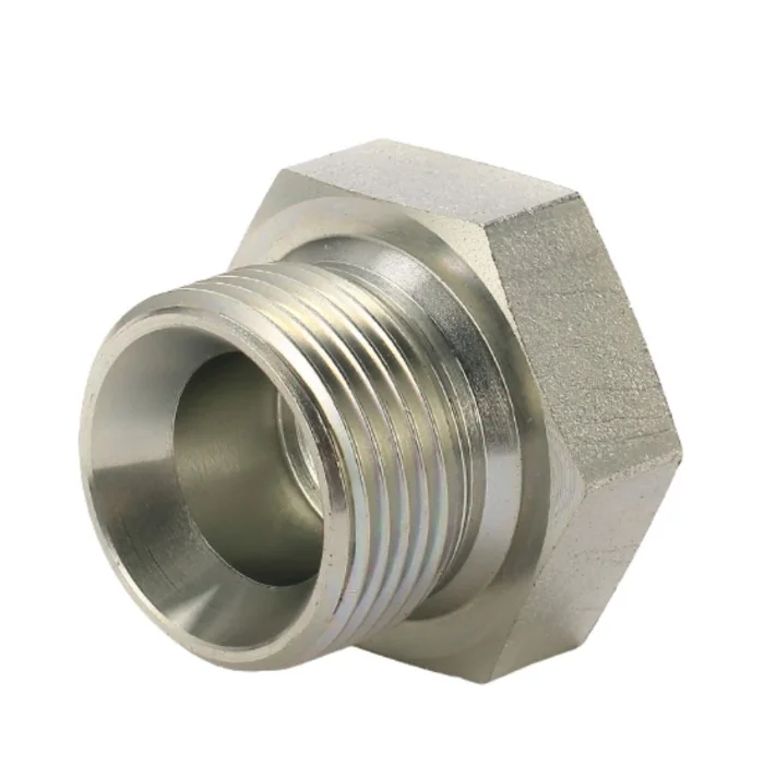 custom zinc plating carbon steel jic hydraulic plugs and caps