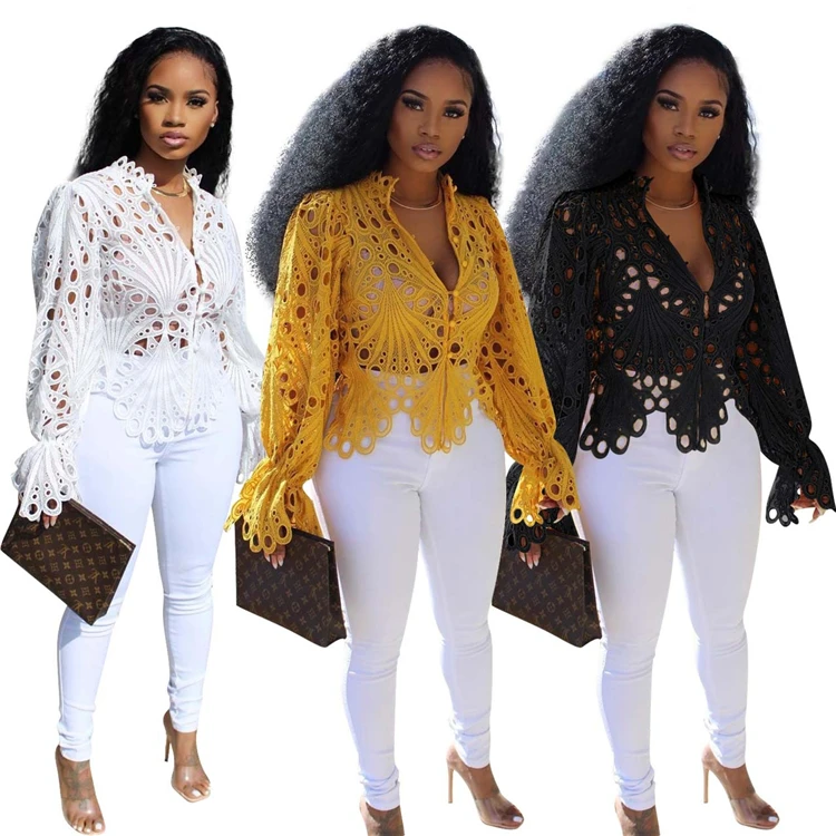 Best Sellers Solid Color Spring New Casual Outfits 2021 Women Clothes Shirts For Women Blouses Womens Clothing