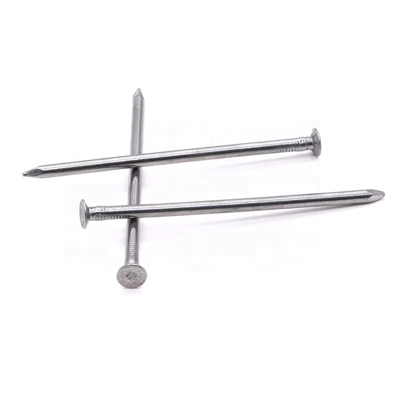 galvanized flat head common nails 4 inch round iron wire nail with head 8d 10d electro galvanized nails