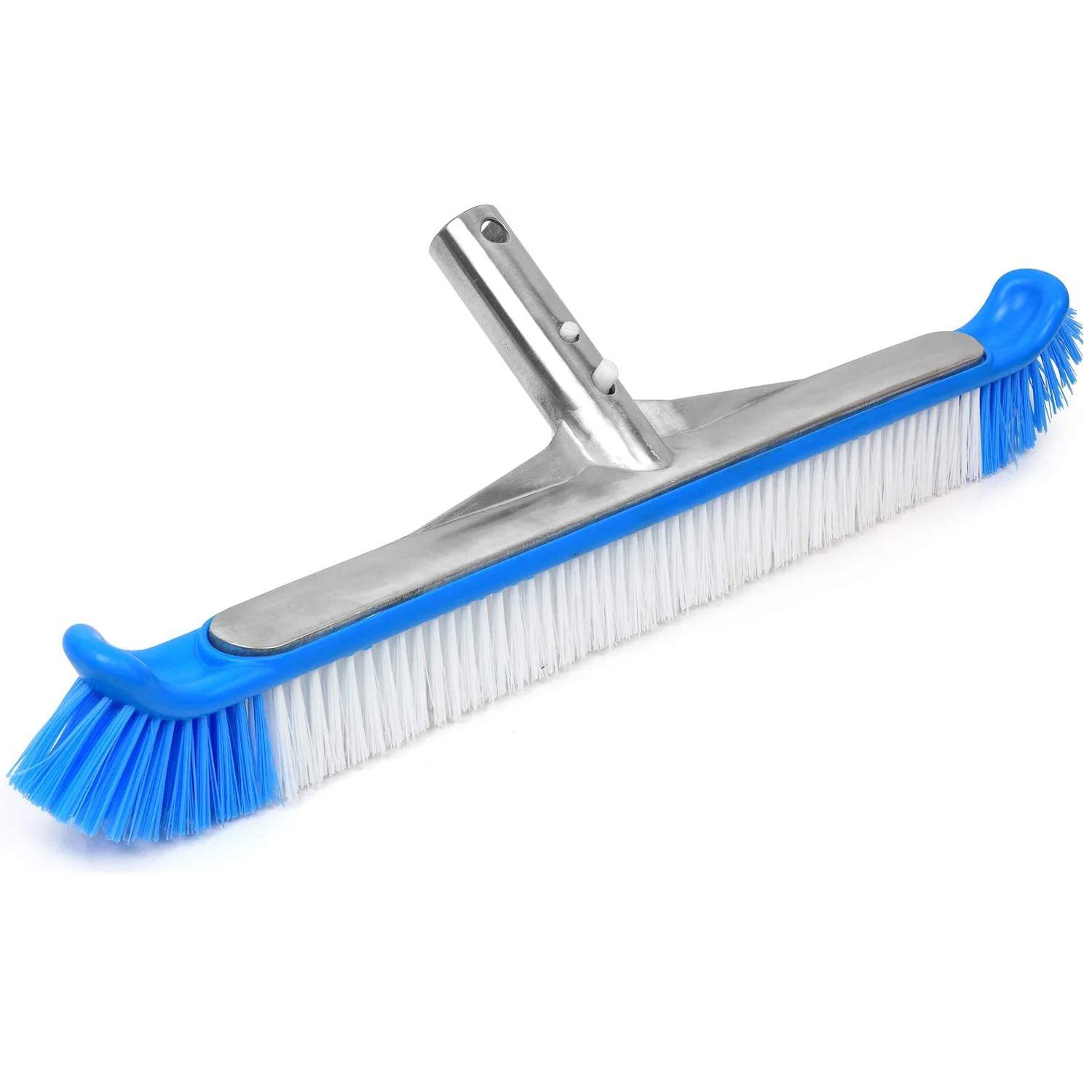 Swimming Pool Brush Steel Wall Waterline Floor Brush with Aluminum Handle Swimming Pool Cleaning Accessories Wall Brush