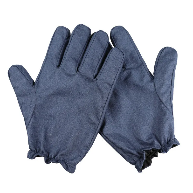Electromagnetic Radiation Personal Protection Gloves 100% Silver Fiber Double-layer Radiation Protective Gloves