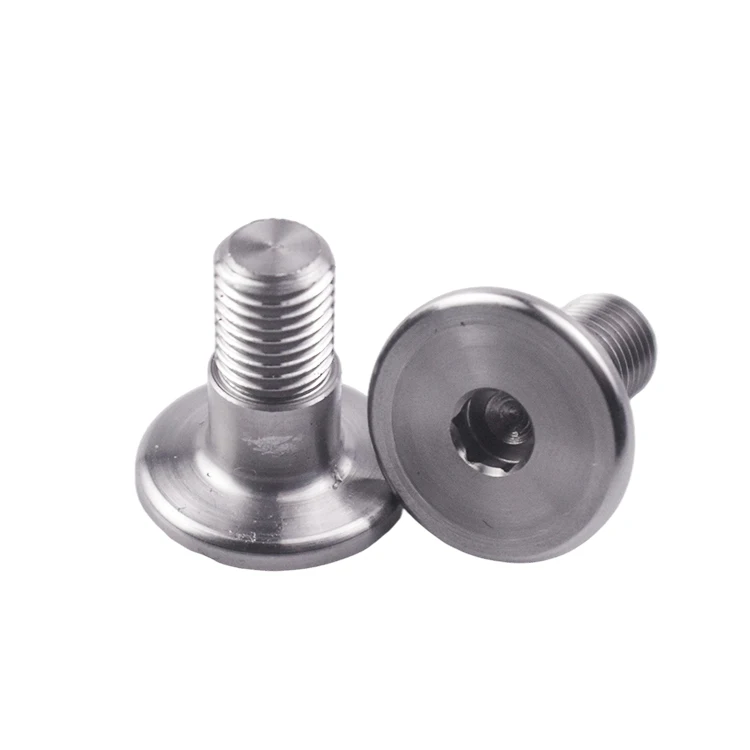 Drawing Custom Hardware Aluminum Alloy Anti-demolition Plum Button Head Machine Screw Aluminum CNC Machining Parts