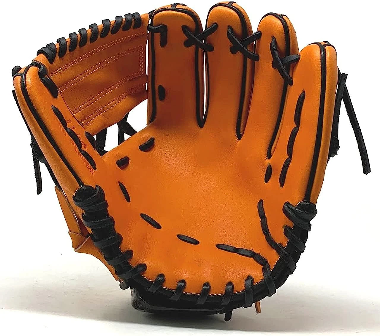 Orange Black Right Hand Throw Kip Leather 11 Inch One Piece Web Baseball Glove