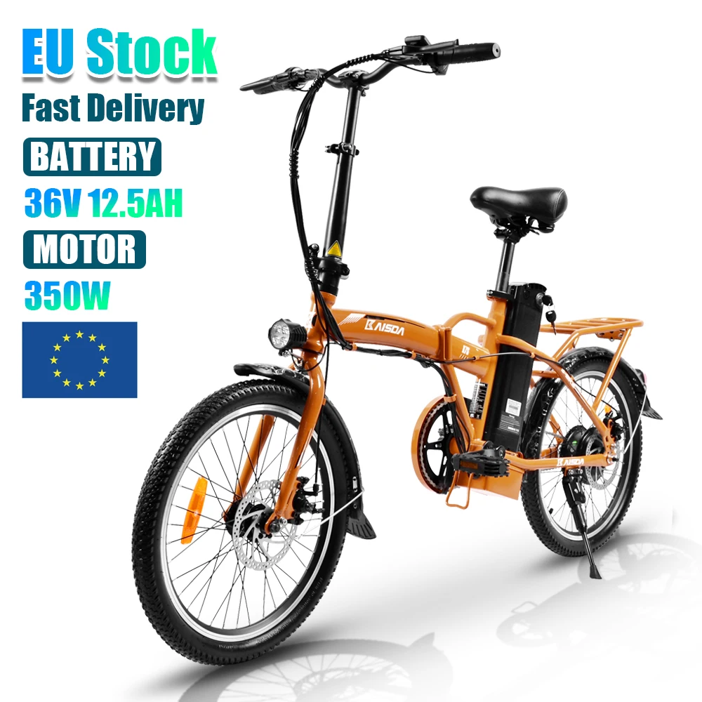 EU склад 20-дюймовый электровелосипед 350 Вт Электрический велосипед lang range складной Электронный велосипед городской велосипед для взрослых