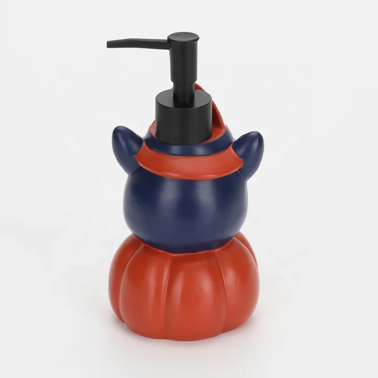 Custom Resin Halloween Holiday Bathroom Countertops Lotion Dispenser Hand Soap Dispenser Black Kitty Resin Hand Lotion Dispenser