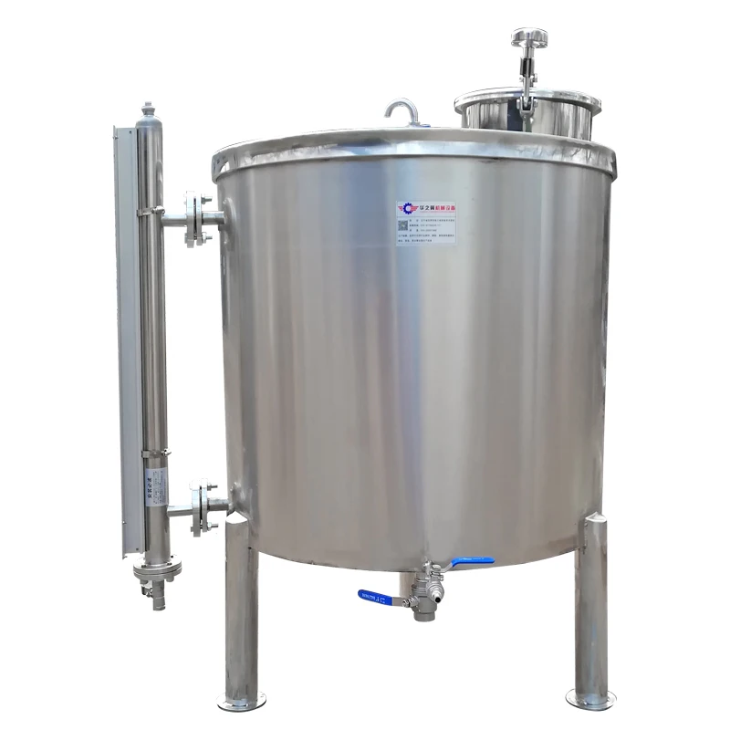 Customizable PLC controlled chemical storage tank Stainless steel tank with level gauge