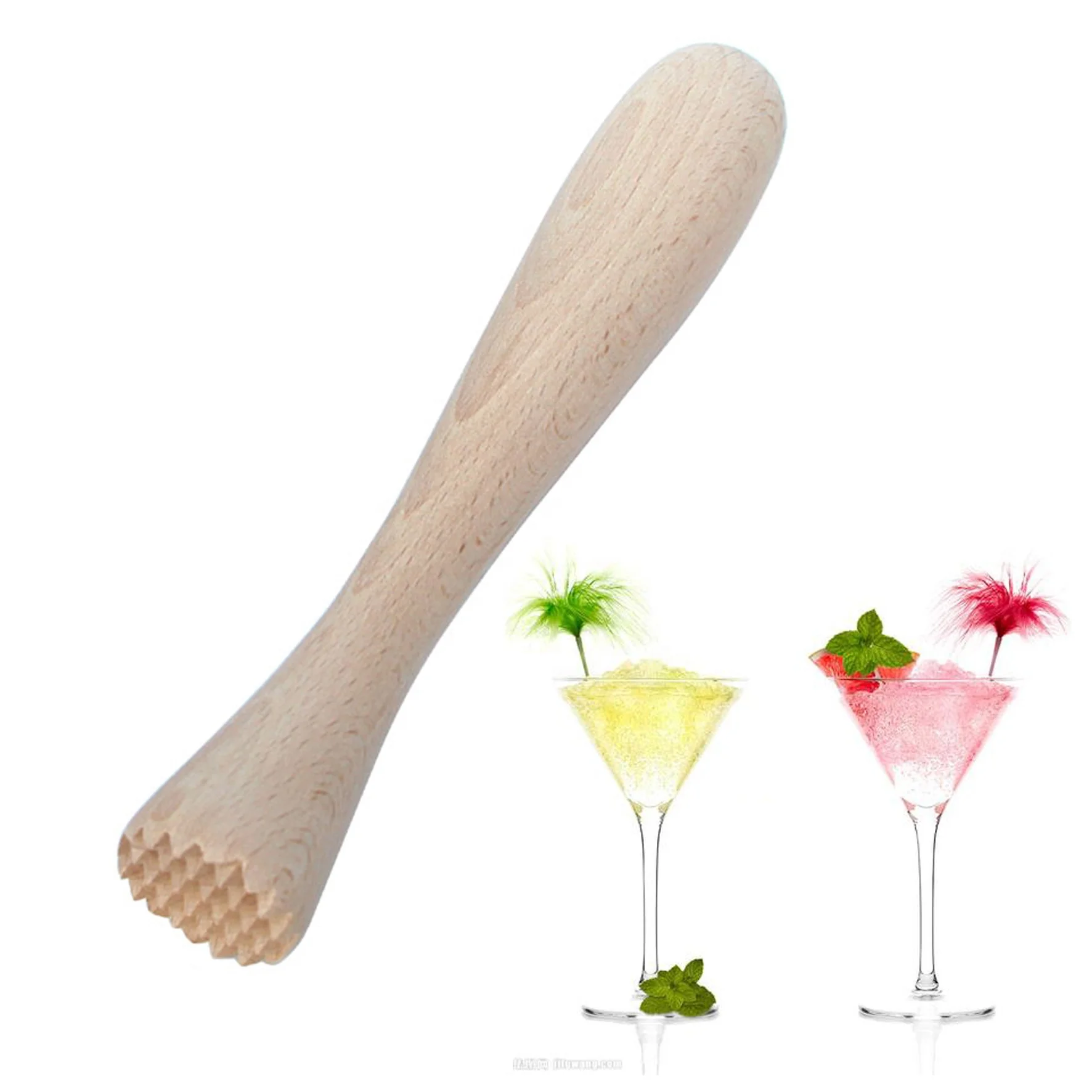 Деревянная дробилка для коктейлей Mojito напитков приготовления сока фруктов мяты лайма лимона трав