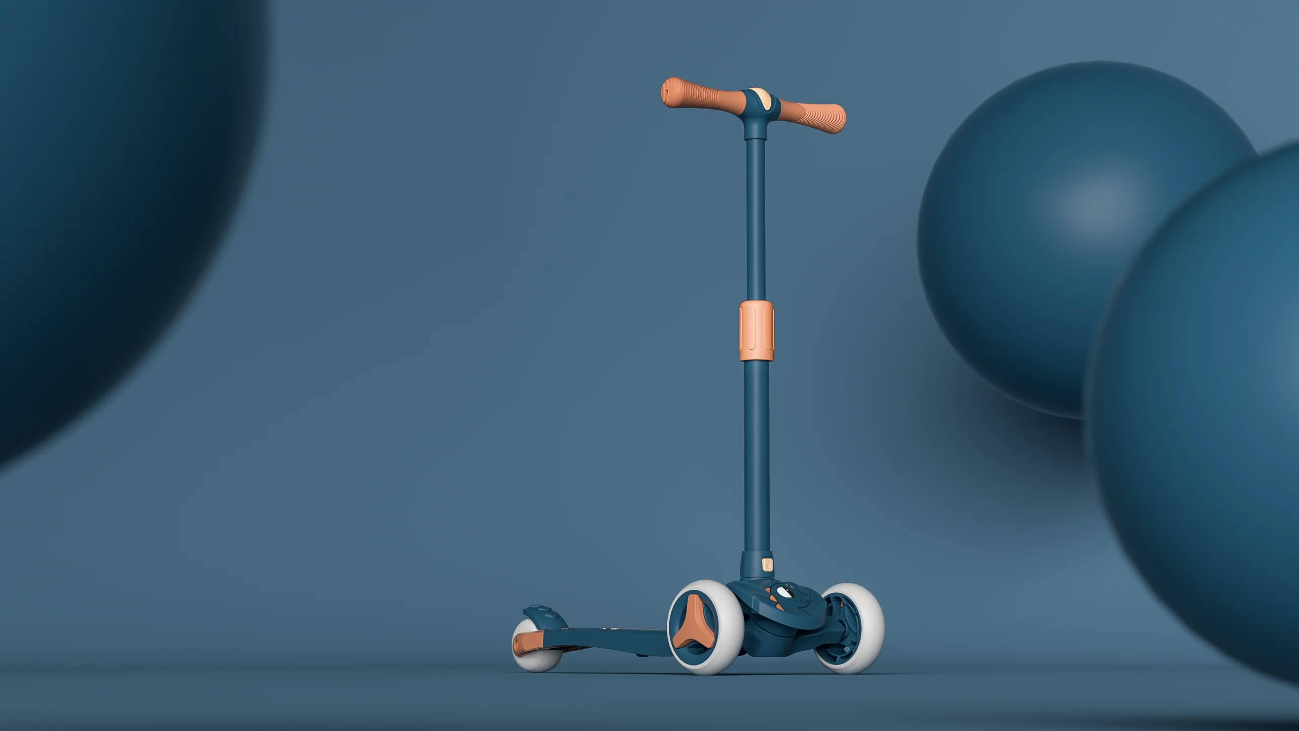 Custom OEM Scooter Adjustable 3 Wheel Kids Play Toy Ride on Toys Balance Kick Baby Foldable Scooter for Children Sale