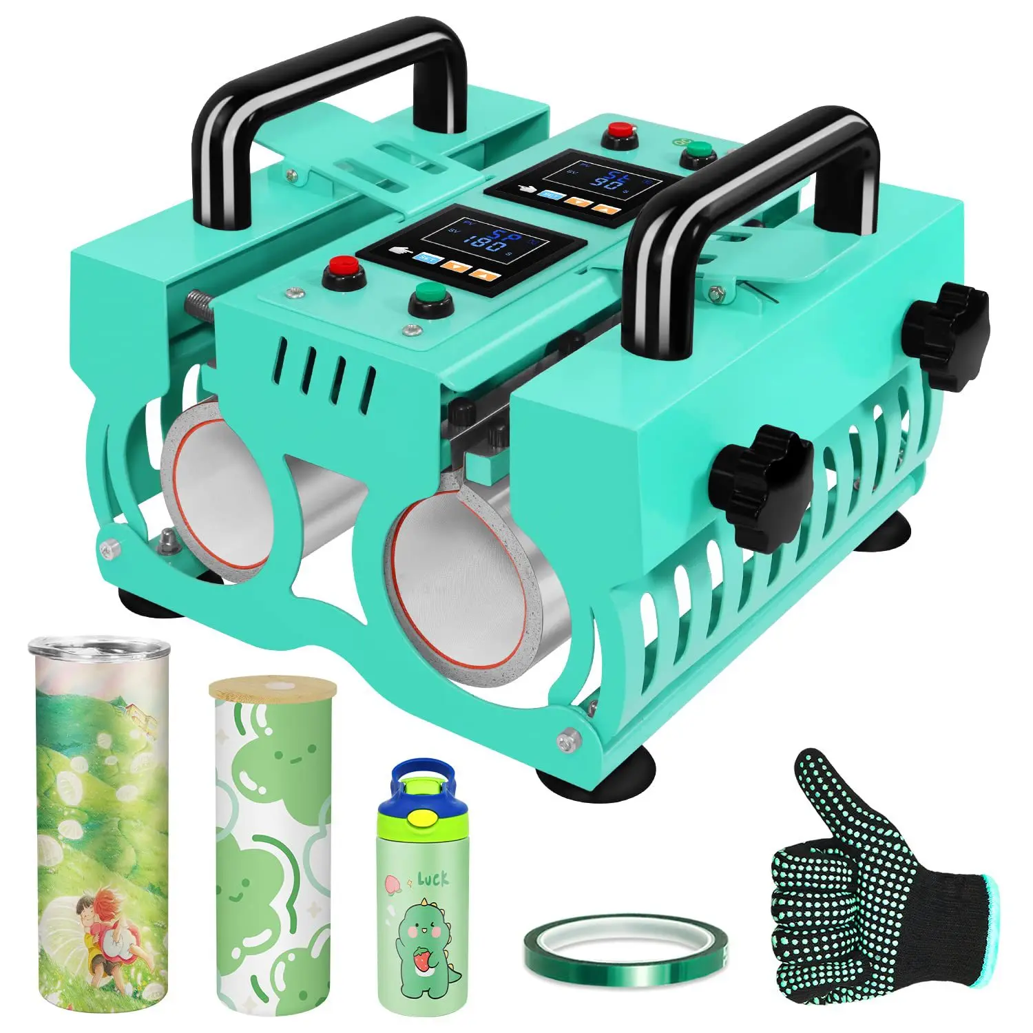 11oz to 30oz Double Station Sublimation Tumbler Mug Heat Press Machine For Custom Mug/Tumbler/Bottle Printing